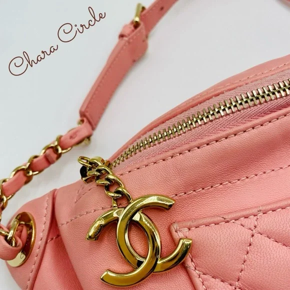 ⭐️SOLD⭐️Chanel Lambskin Quilted Waist Belt Bag Pink - Picture 2 of 12